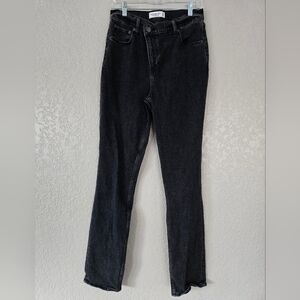 Abercrombie & Fitch Black Jeans, The '90s Slim Straight, Ultra High Rise, 28/6L